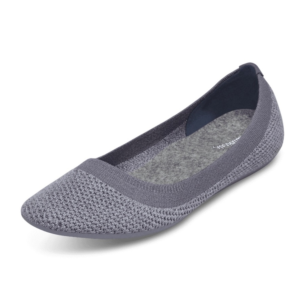 Allbirds 8 Tree Breezer Ballet Flat Grey Loafer